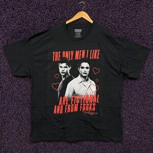 Twilight The Only Men I Like are From Forks T-Shirt Size 2XL